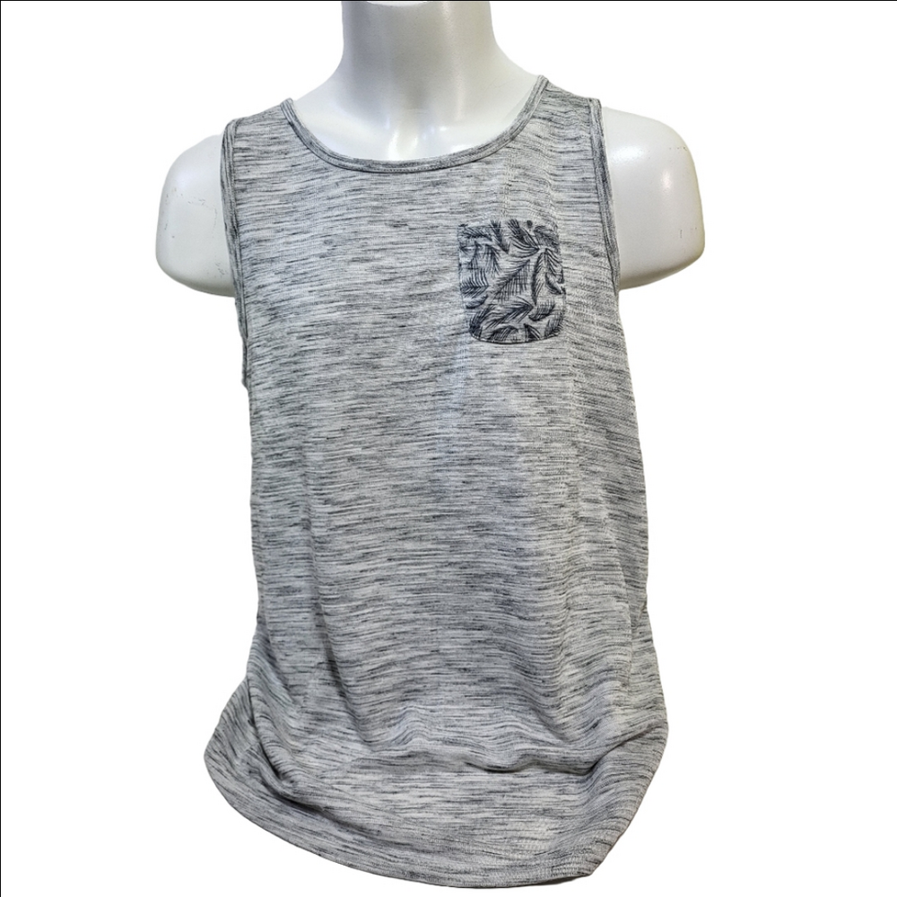 Deeluxe74 Gray Sleeveless Tank Top with Pocket